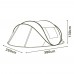 دي بي تي، خيمة المبيت تلقائية نايلون، خيمة رحلات، اخضر*رصاصي، مقاس380*260*130 سم