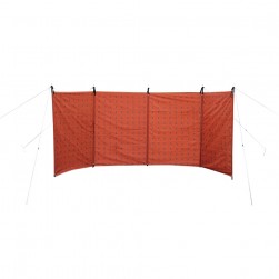 ALSANIDI, Outdoor windbreak for trips, Red, Size L440*W160 Cm