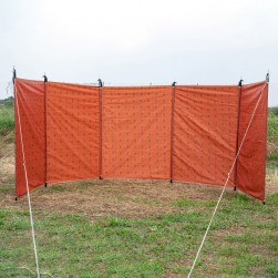 ALSANIDI, Outdoor windbreak for trips, Red, Size L560*W160 Cm