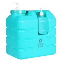 ALSANIDI, Plastic Gallon 3*1, Water Gallon, Blue, capacity 25 L