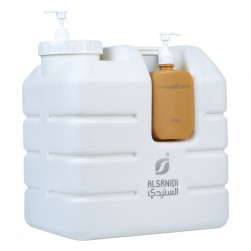 ALSANIDI, Plastic Gallon 3*1, Water Gallon, White, capacity 25 L