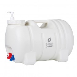 ALSANIDI, Plastic Gallon 3*1, Water Gallon, White, capacity 20 L