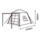 DPT, Camping Tent, Beige, Size 210*210*160 Cm