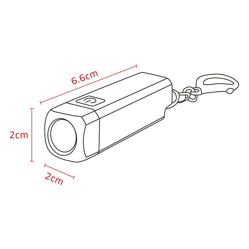 ALSANIDI, handheld flashlight made of aluminum alloy, Handheld Flashlight, Black, capacity 200 ml Ampere