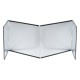 ALSANIDI, Air resistant wind screen, Stove fire wind screen, Silver, Size134*30.05 Cm