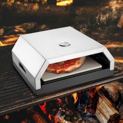 ALSANIDI, Pizza oven, Silver, Size40*34.5*16 Cm