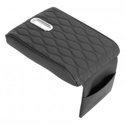 ALSANIDI, Leather car headrest, Black, Size 32*20*5 Cm