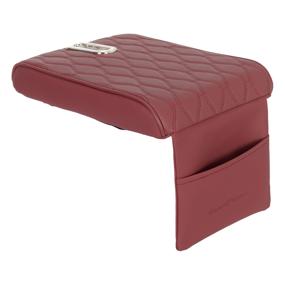 ALSANIDI, Leather car headrest, Red, Size 32*20*5 Cm