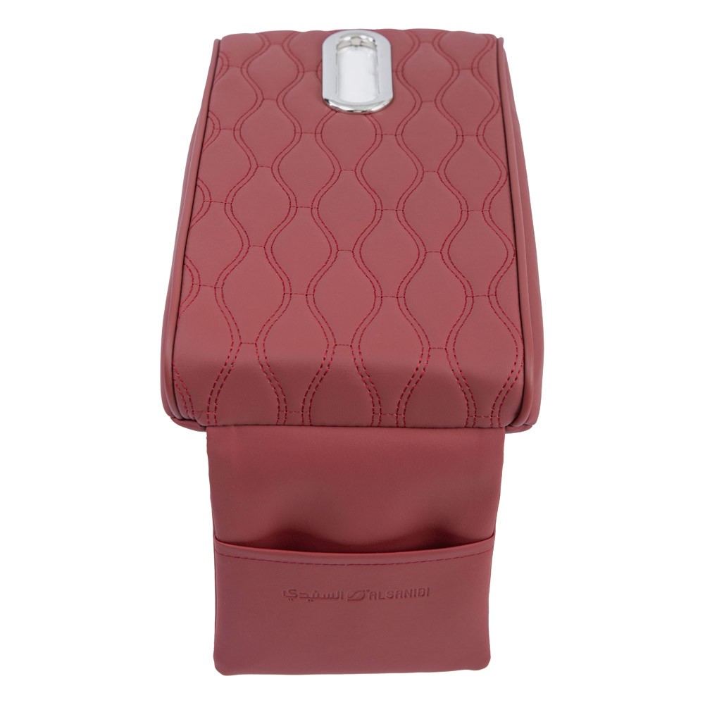 ALSANIDI, Leather car headrest, Red, Size 32*17*5 Cm