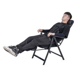 ALSANIDI, Fodable Trips Chair, Trips Chair, Black, 113*56*62Cm