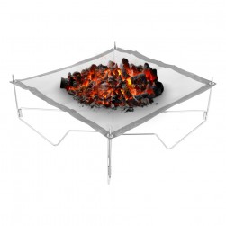 ALSANIDI, Charcoal stove, Portable stove, Silver, Size42*42*26Cm