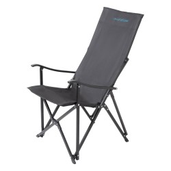 DPT, AlOla foldable travel chair, Camping Chair, Black, Size58*58*101Cm