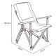 DPT, AlOla foldable travel chair, Camping Chair, White, Size47*46*68.5Cm