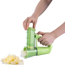 DPT, Vegetable and fruit slicer, multi-use slicer, Green, Size 18*7.5*17.5 Cm