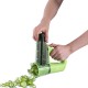 DPT, Vegetable and fruit slicer, multi-use slicer, Green, Size 18*7.5*17.5 Cm