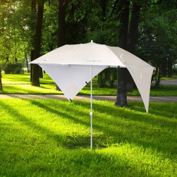 ALSANIDI, Garden and camping umbrella

, Portable outdoor umbrella

, Beige, Diameter 2 Metre