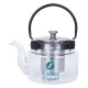 ALSANIDI, Glass teapot, Teapot with strainer, Transparent , capacity 800 ml