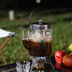 ALSANIDI, Glass teapot, Teapot with strainer, Transparent , capacity 1500 ml