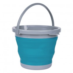 CMP, Foldable Camping platewashing Bucket, Foldable Polypropylene water bucket, Turquoise, capacity5L