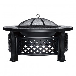 ALSANIDI, Charcoal stove, circular Portable stove, Black, Dia81*H45Cm