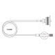 ALSANIDI, Gas stove adapter, Dafur adapter, Silver, Size 110 Cm