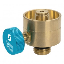 ALSANIDI, Gas stove adapter, Dafur adapter, Gold, Size L:4.5*H:3 Cm