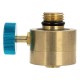 ALSANIDI, Gas stove adapter, Dafur adapter, Gold, Size L:4.5*H:3 Cm