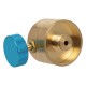 ALSANIDI, Gas stove adapter, Dafur adapter, Gold, Size L:4.5*H:3 Cm