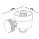 ALSANIDI, Gas stove adapter, Dafur adapter, Gold, Size L:4.5*H:3 Cm