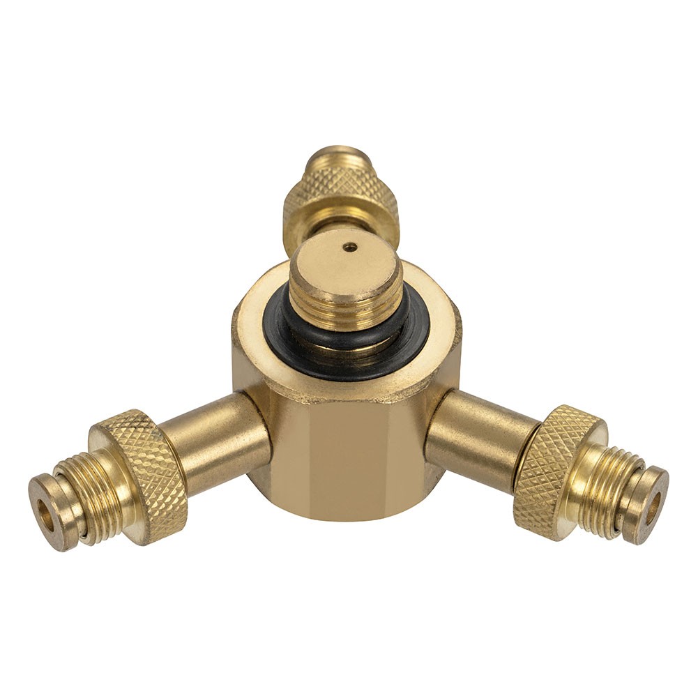 ALSANIDI, Gas stove adapter, Dafur adapter, Gold, Size L:7.7*W:6.8*H:3.2 Cm