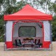 ALSANIDI, Garden and camp umbrellas, Oxford umbrella, Red*Gray, L:250*W:250*H:300-330CM