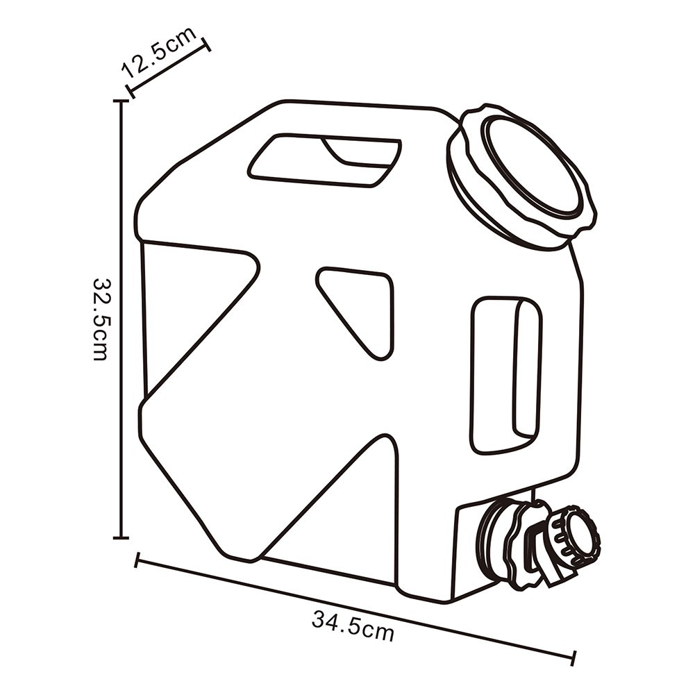 ALSANIDI, A gallon of water, Gallon with faucet, Kaki, capacity 10 L 