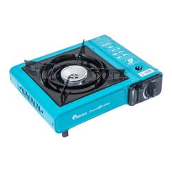 Maxsun, Portable Gas Stove for Travel and Camping, Outdoor Cooking Gas Stove, Turquoise, Size 34.3*28.4*11.3 Cm