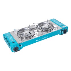 Maxsun, Portable Gas Stove Kit for Travel and Camping, Outdoor Cooking Gas Stove, Turquoise, Size 67.9*28.6*12.5 Cm