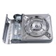 Maxsun, Portable Gas Stove for Travel and Camping, Outdoor Cooking Gas Stove, Silver, Size 32.9*27.7*10.1 Cm