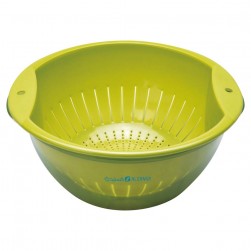 ALSANIDI, Plastic rice and Vegetables strainer, Rice, Vegetables and fruits strainer, Green, Size 25 Cm