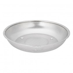 ALSANIDI, Stainless steel rice strainer, Rice, Vegetables and fruits strainer, Green, Size 27.5*8.2 Cm