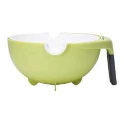 ALSANIDI, Plastic Movable rice and Vegetables strainer, Rice, Vegetables and fruits strainer, Green, Size 23 Cm