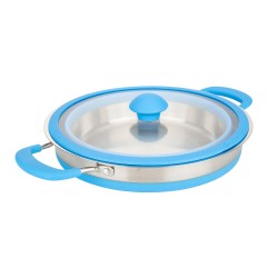 DPT, Silicone pot, Foldable pot, Blue, capacity 3.5 L