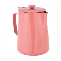 ALSANIDI, Stainless steel milk pot, Coffee pot, Pink, capacity 0.9 L