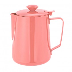 ALSANIDI, Stainless steel milk pot, Coffee pot, Pink, capacity 0.9 L