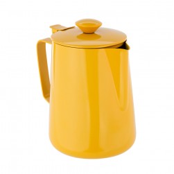 ALSANIDI, Stainless steel milk pot, Coffee pot, Yellow, capacity 0.9 L