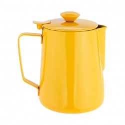 ALSANIDI, Stainless steel milk pot, Coffee pot, Yellow, capacity 0.9 L