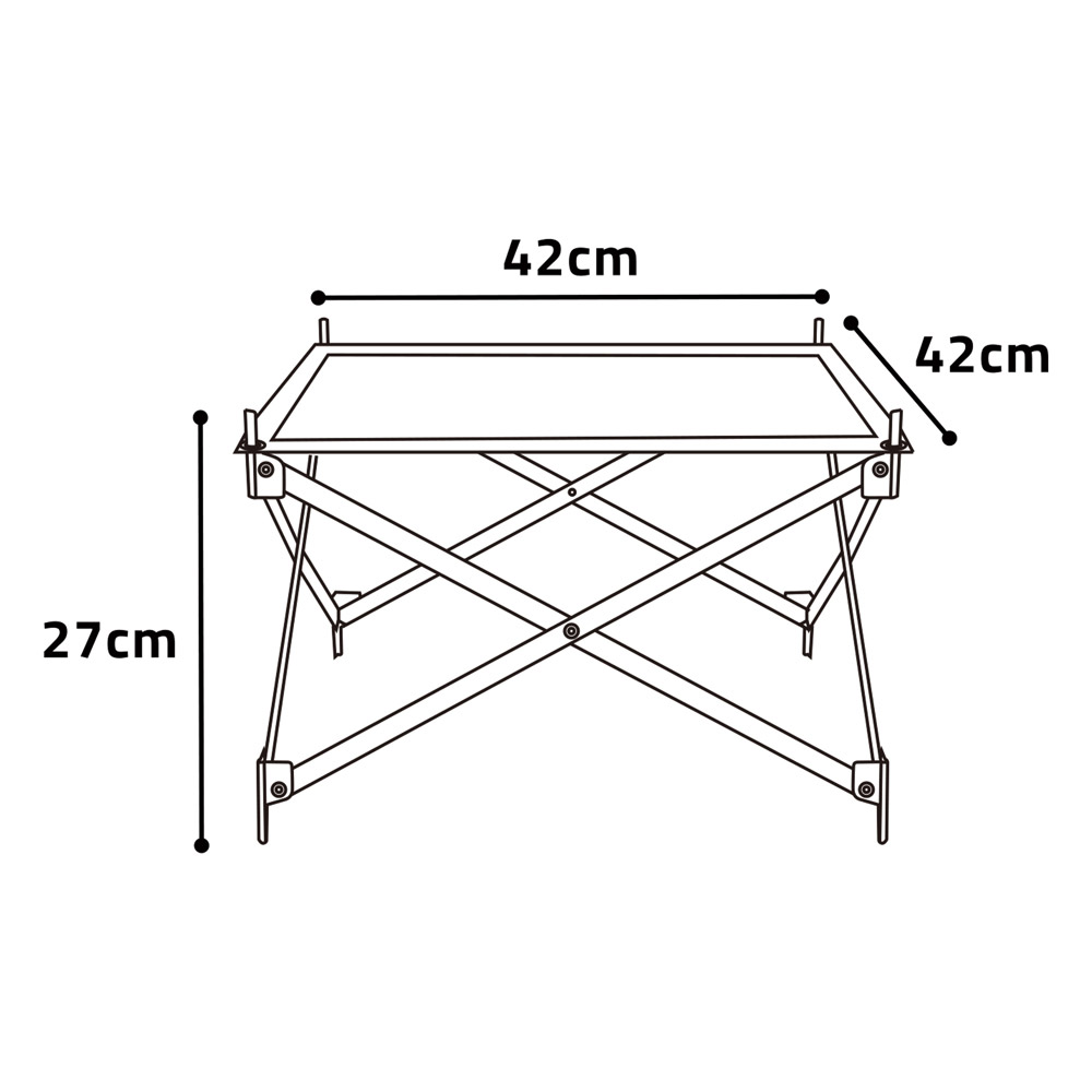 ALSANIDI, Flexible stainless steel charcoal grill, Stainless steel mesh, Silver, Size 42*42*27 Cm