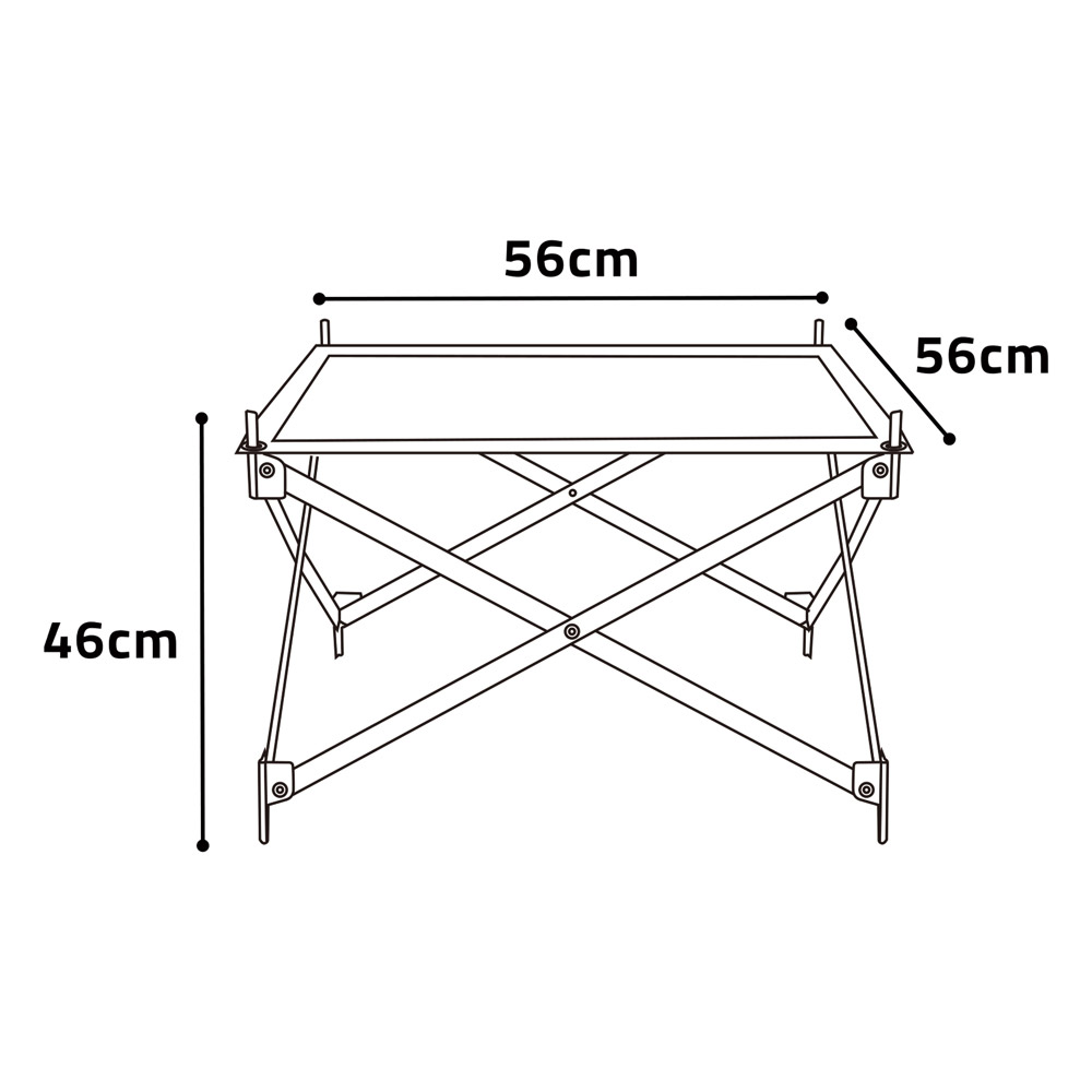 ALSANIDI, Flexible stainless steel charcoal grill, Stainless steel mesh, Silver, Size 56*56*46 Cm