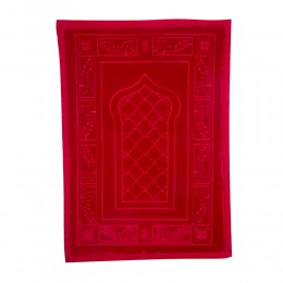 السنيدي، سجادة صلاة ميموري فوم، سجادة الصلاة المريحة رغوية، احمر غامق، مقاس 80*115 سم