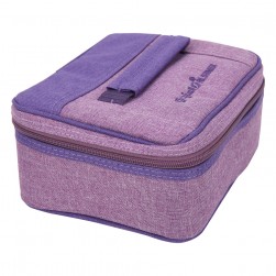 ALSANIDI, Cups and Mugs Bag for trips, Tea cups Bag, Lilac, Size 21*18*10Cm