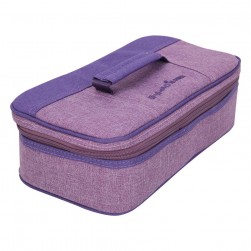 ALSANIDI, Cups and Mugs Bag for trips, Tea cups Bag, Lilac, Size 33*17.5*9.5Cm