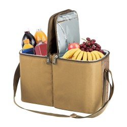 ALSANIDI, Heat and cold insulated keeping bag for food and drinks, Food bag for Trips, Kaki, Size 43.5*25.5*29Cm