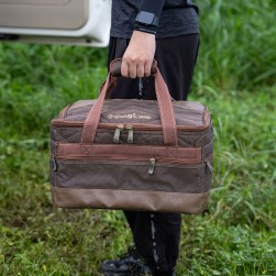 ALSANIDI, Al-Kuwait bag for trips, Camping bag, Coffee Brown, Size 55*37*36Cm